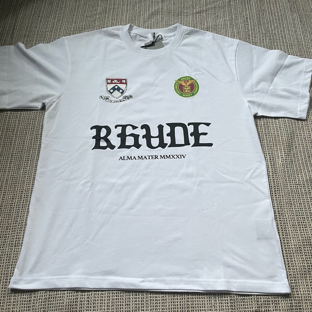 Rhude Alma Mater Tee Runway Script T Shirt Size Medium